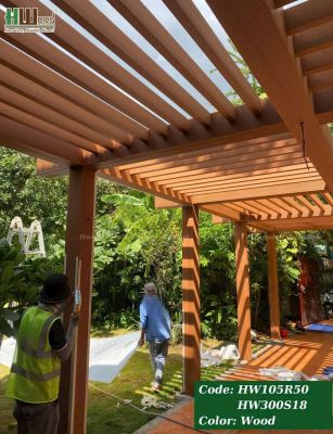 Thi công lam hộp ngoài trời